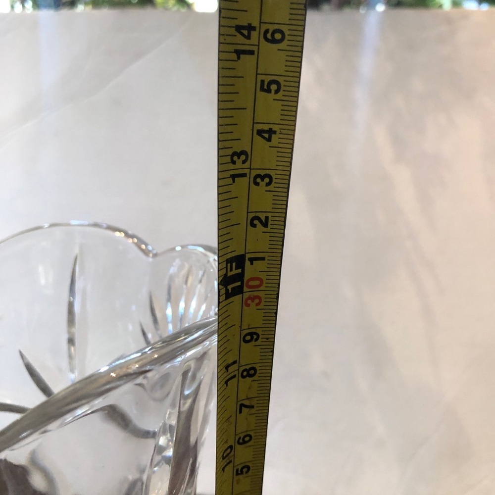 Heavy Glass Vase. 12” - Picture 2 of 5